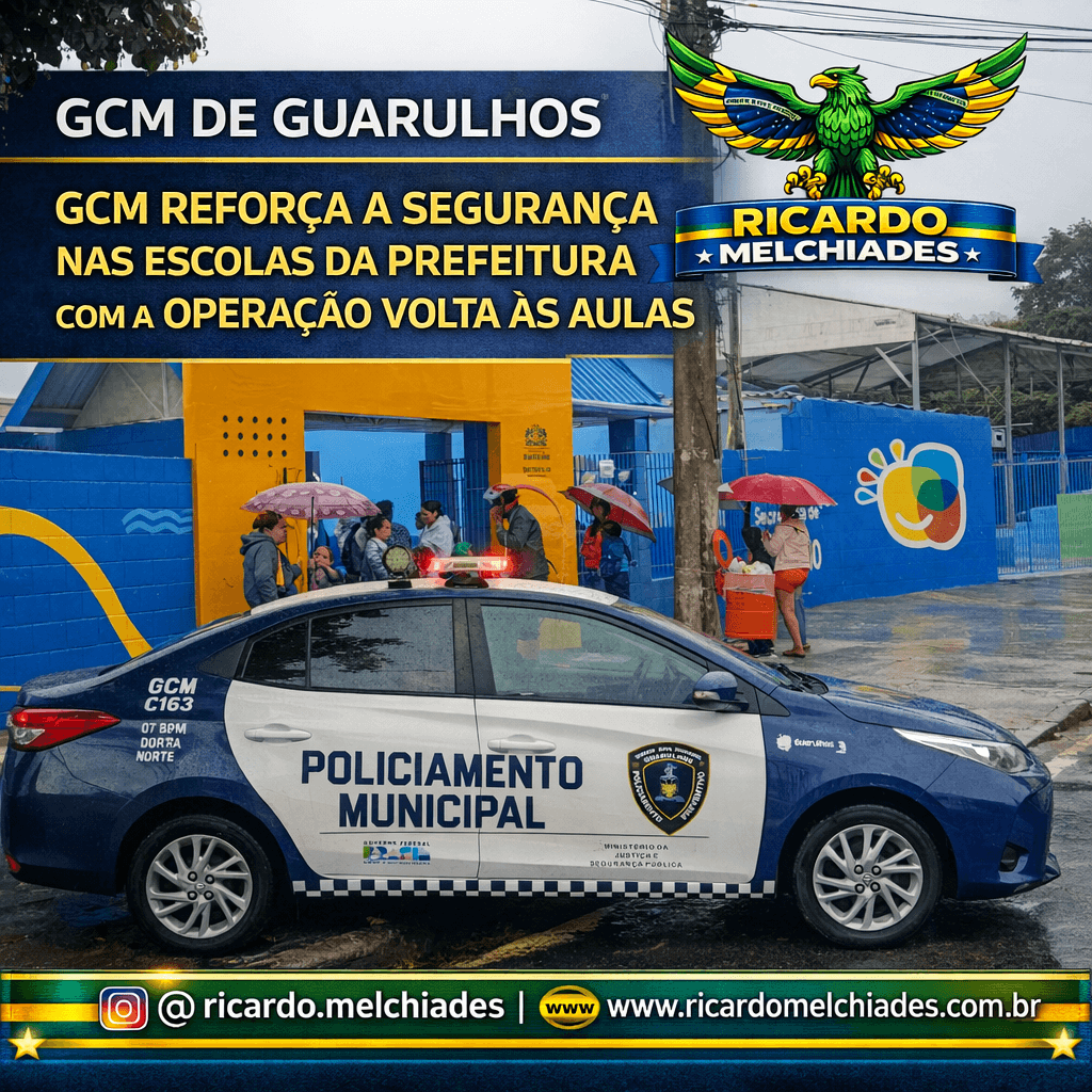 GCM REFORÇA A SEGURANÇA NAS ESCOLAS DA PREFEITURA