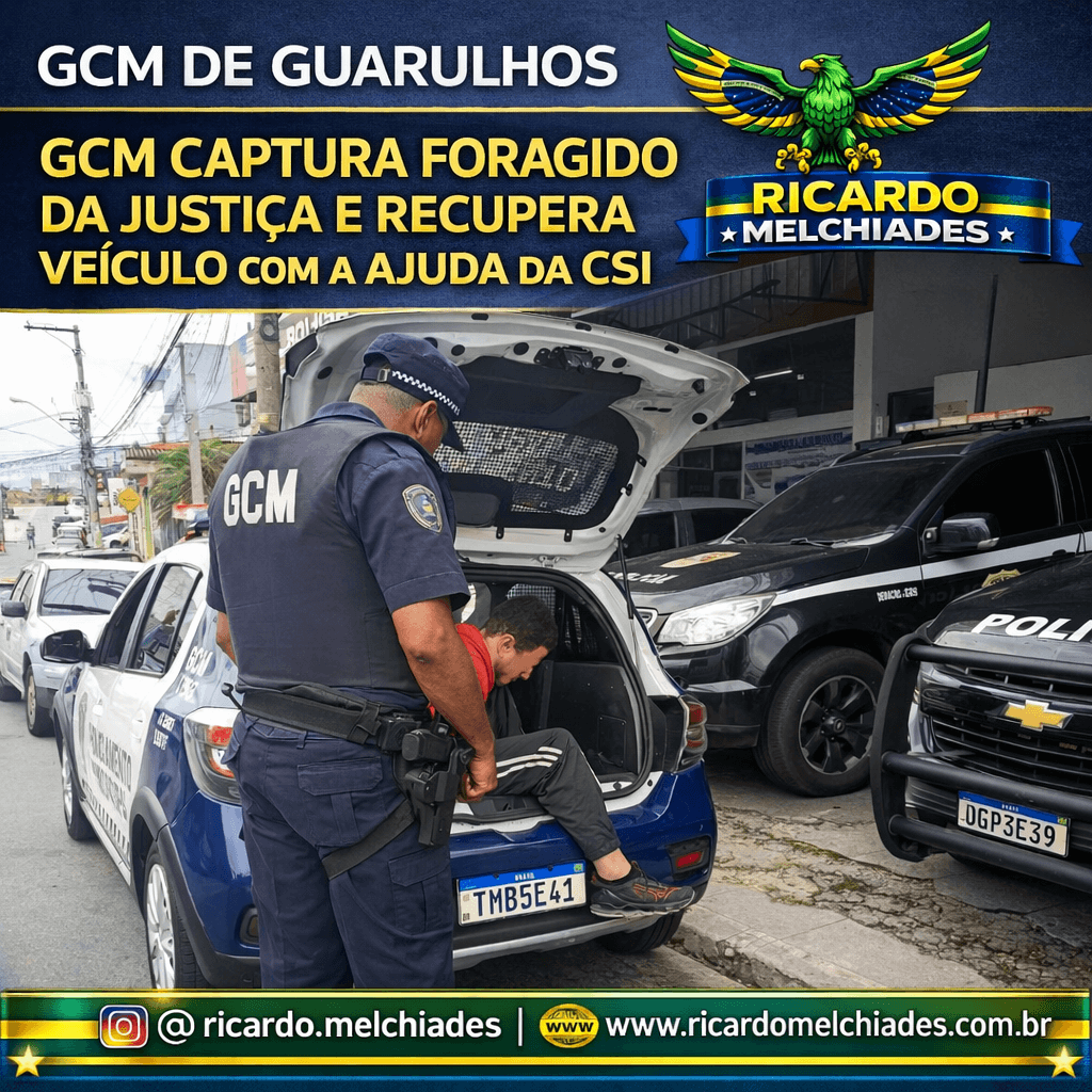 GCM CAPTURA FORAGIDO DA JUSTIÇA 